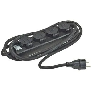 ChiliTec 22349 Gartensteckdosenleiste IP44, 4-fach mit 3m Zuleitung - Steckdosen & Zubehör - Witterungsbeständige 4-fach Gartensteckdosenleiste mit Schutzart IP44 für sicheren Einsatz im Freien, sofort einsatzbereit dank 3m Zuleitung.