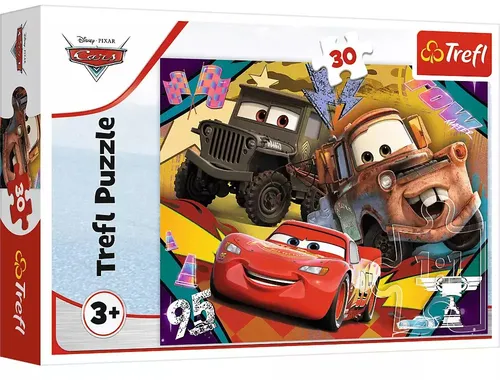 Trefl Cars Puzzle - 30 Teile, kreatives Disney-Fun für Kinder, fördert Konzentration und Fantasie