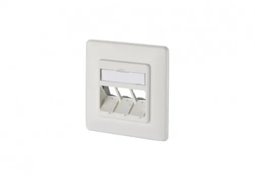 METZ CONNECT für 3xE-DATModul Cat.6A 8 (8) UP Datenanschlussdose leer ...