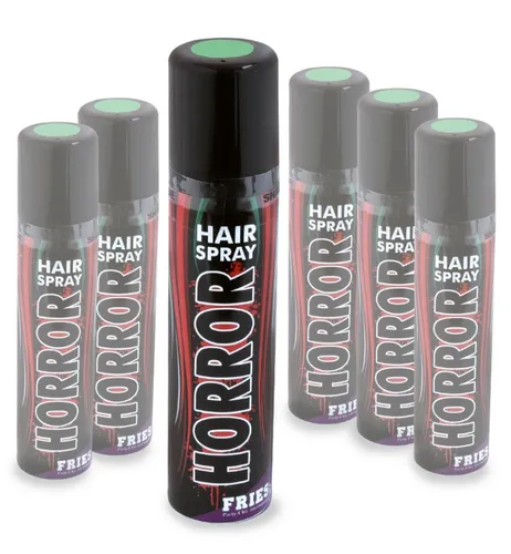 Fries Haarfarbe Horror Haarspray 100 ml farbiges Spray für Halloween & Karneval, Bunte Horror-Looks schnell und auswaschbar