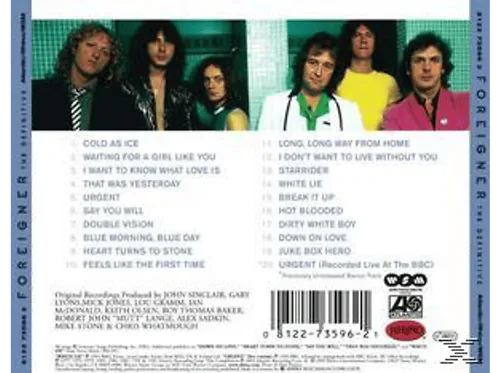 Foreigner - Foreigner - The Definitive - (CD)