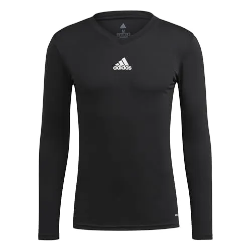 adidas Herren Team Base Tee Langarm T-Shirt, black, M