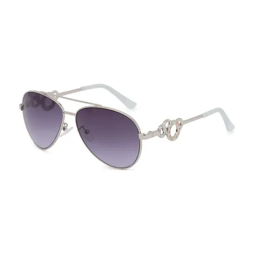 GUESS Damen Pilot Sonnenbrille GF0365 10B Silber / Grau 59-14-135 NEU + Etui