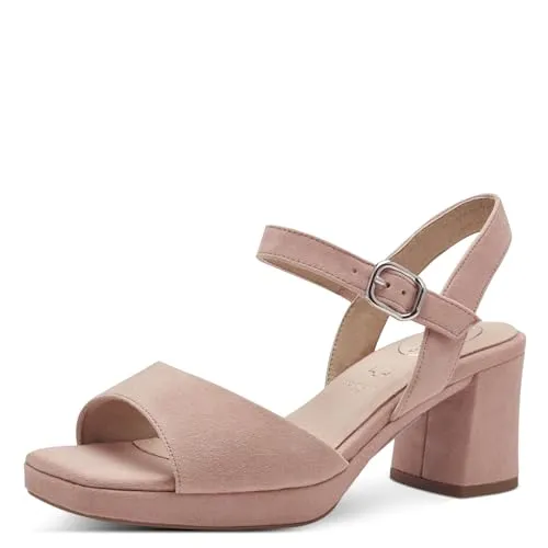 Tamaris Comfort Damen Sandalen 8-88309-42, Rose Suede, 39 EU - Wanderschuhe mit Hallux-Freundlichkeit und optimaler Passform, die sich ideal an die Fußform anpassen und höchsten Tragekomfort bieten.
