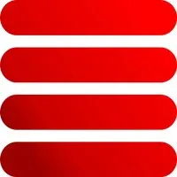 Aufkleber Holografie-Leucht-Reflektoren Streifen Rot 11 cm x 9 cm