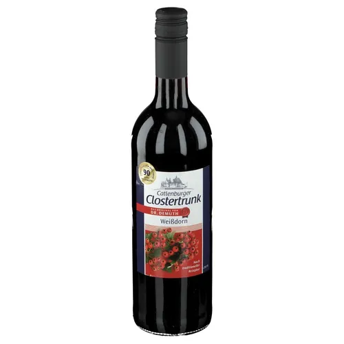 CATLENBURGER Clostertrunk Weissdorn - Natürlicher Entspannungstrunk - Stress & Burnout - Traditionell hergestellt aus 30% Weißdornbeerwein und 70% Fruchtwein, ohne künstliche Aromen, ideal zur Unterstützung einer ausgewogenen Lebensweise.