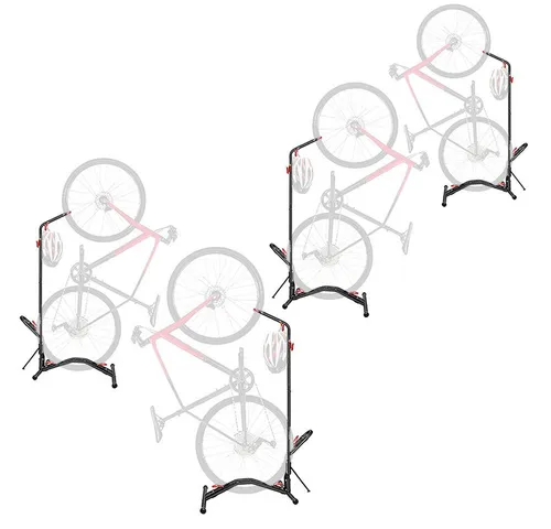 Cranit Fahrradständer 4er-Set Fahrradständer freistehend vertikal horizontal verstellbar RE9