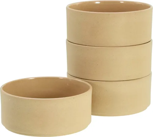 CreaTable 21655 Serie Futuro 4-teiliges Geschirrset in beige von CreaTable