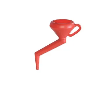 hünersdorff Trichter HD-PE mit Winkel rot von Hünersdorff