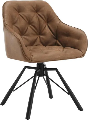 Woltu 4-Fußstuhl mit Drehfunktion - 4-Fuß-Stuhl mit 360° Drehfunktion, ergonomischem Design und rutschfesten Füßen für optimalen Komfort im Esszimmer, Küche oder Wohnzimmer.