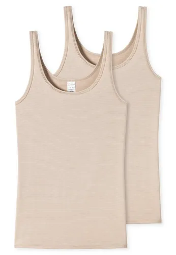 Schiesser Damen 2 Pack Trägertop Unterhemd von Schiesser