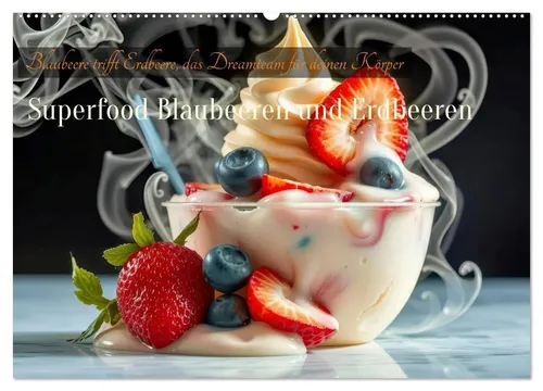 Torsten Irmer | Superfood Blaubeeren und Erdbeeren Wandkalender 2026 - Wandkalender DIN A2 mit 14 Seiten, wunderschöne Motive von Blaubeeren und Erdbeeren, ideal zur Verschönerung Ihrer Räume und als Geschenk für Naturfreunde.