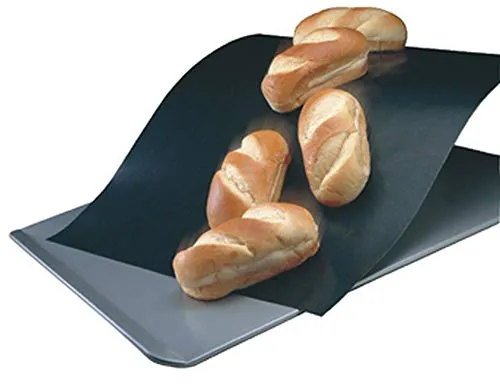 2er Set culinario Dauerbackfolie, 33 x 40 cm, antihaftbeschichtet, bis 260 °C erhitzbar, als Backpapier Ersatz verwendbar