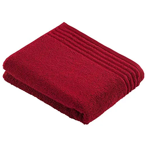 Vossen Badetuch Vienna Style Supersoft, Dunkelrot in rot von Vossen