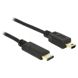 DELOCK 83336 - USB 2.0 Kabel, C Stecker auf Mini B Stecker, 2 m