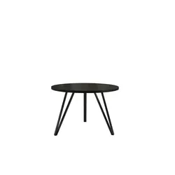 Eleganter schwarzer Couchtisch Ø 67 cm