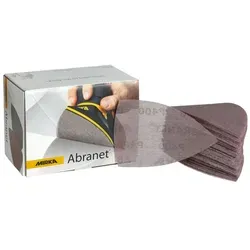MIRKA ABRANET Delta 100 x 152mm Grip Netz P120 - 50 Stück, nahezu staubfreies Schleifen für ein sauberes und gesundes Arbeitsumfeld