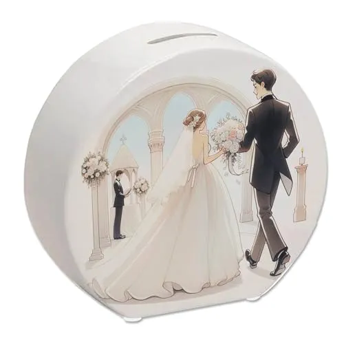 Hochzeitskasse Spardose Brautpaar-Andenken zum Altar Laufen Kirchliche Hochzeits-Zeremonie Braut-Spardose