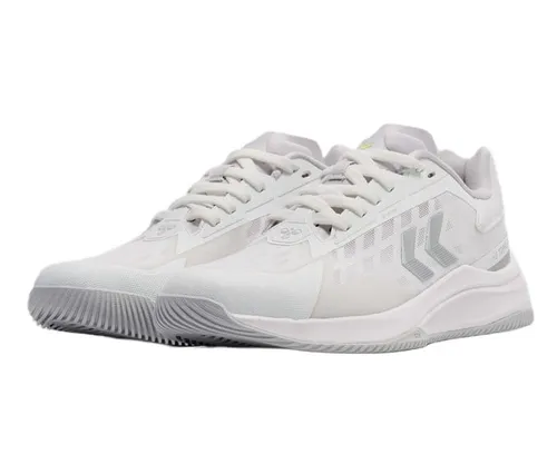 hummel HB Topflight Pro Hallen-Indoorschuhe - Badmintonschuhe Herren, entwickelt für intensiven Hallensport mit abriebfester Gummisohle für hervorragenden Grip und leichtem Tragegefühl – ideal für schnelle Bewegungen.