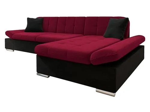 Mirjan24 Ecksofa Malwi in rot von Mirjan24