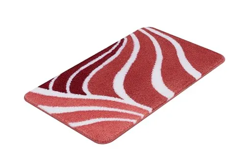 Kleine Wolke Badteppich Flame, 70x120 cm, Marsala in rot von Kleine Wolke