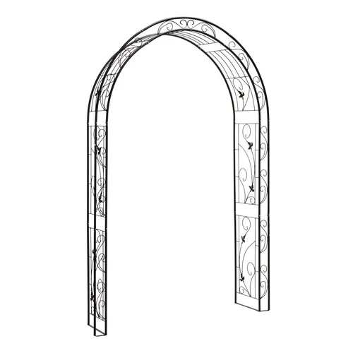 Rosenbogen Rosenspalier Torbogen Bologna - Spaliere aus langlebigem, wetterfestem Aluminium und Stahl, ideal für Gartenliebhaber, um Pflanzen stilvoll zu unterstützen und zu gestalten.