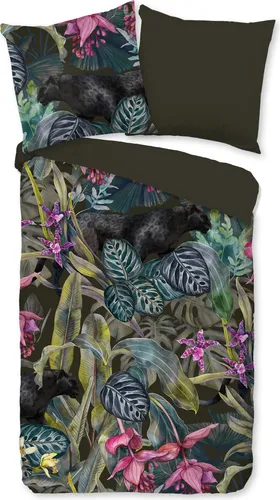 PURE luxury collection Wendebettwäsche Samurai, 2-teilig - Bettwäsche-Set in aufregendem Leoparden-Design, pflegeleicht aus Microfaser, mit Wendefunktion für vielseitige Gestaltung Ihres Schlafzimmers.