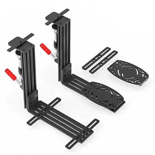 JUYEER Universal Hotas Tischhalterung kompatibel mit Thrustmaster HOTAS Warthog Joystick &Throttle und WinWing Orion 2/T.16000M FCS/TCA Officer Pack Airbus/VKB Gunfighter MK.lll/X52/X56 und so weiter