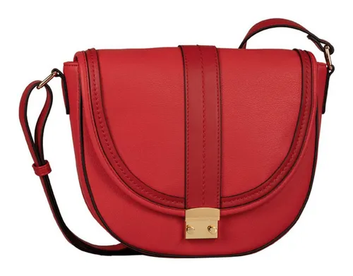 Gabor ANETA Damen Umhängetasche – Rot, 28x8x21,5cm - Stylische Umhängetasche aus Kunstleder mit praktischem Kisslock-Verschluss, ideal für den Alltag und besondere Anlässe.