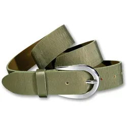 Ledergürtel SILBERGIFT, Damen, Gr. 95, grün (oliv) in grün von Silbergift