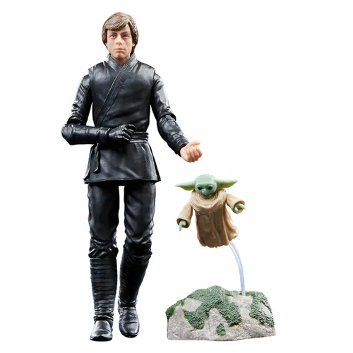 Star Wars The Black Series Luke Skywalker & Grogu Action-Figur - Actionfiguren für Kinder, 15 cm große Figuren mit hoher Beweglichkeit und 9 passenden Accessoires, ideal für Sammler und Fans ab 4 Jahren.