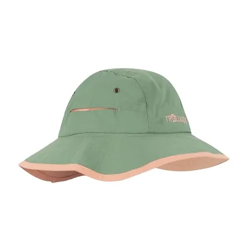 Trollkids Kids Troll Hat 50, Leaf Green/Dahlia
