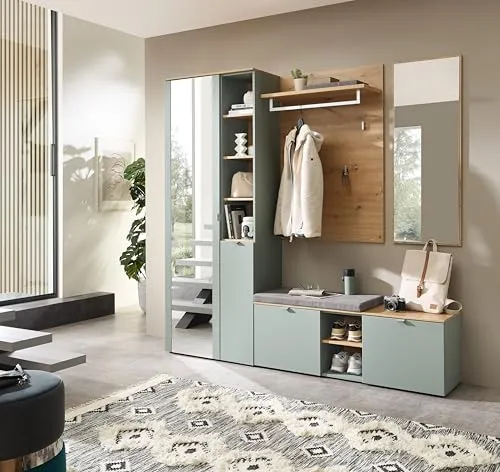 Stella Trading BARI Flurgarderoben Set in grün von Stella Trading