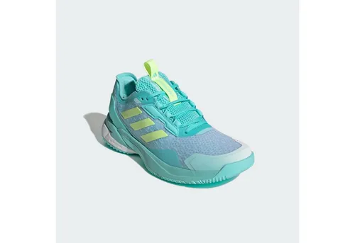 adidas CrazyFlight 6 Hallen-Indoorschuhe Damen – aquablau/mint, Größe 40 2/3 - Leichte Hallenschuhe für Damen mit atmungsaktivem Mesh-Obermaterial. Die BOOST Zwischensohle sorgt für Stabilität und Dämpfung bei explosiven Bewegungen. Ideal für Hallensportarten!