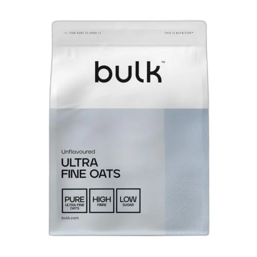 Bulk Fein Gemahlene Haferflocken, Oats, 1 kg, 20 Portionen, Verpackung Kann Variieren