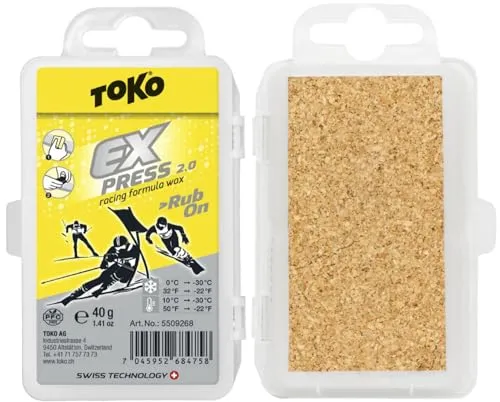 TOKO Express Racing Rub On Wax Sz 40 g, gelb