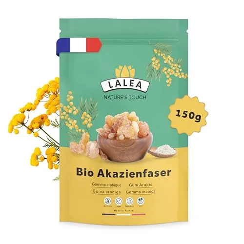 Akazienfaser Pulver Bio - 150g - 90% Ballaststoffe, ballaststoffe pulver aus akazienfasern Bio, Vegan & Keto, Glutenfrei, gummi arabicum pulver, fiber supplement
