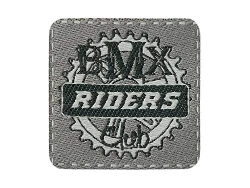 Bügelbild Applikation Aufnäher Patch BMX Riders Club Fahrrad Biker 4,0 x 4,0 cm