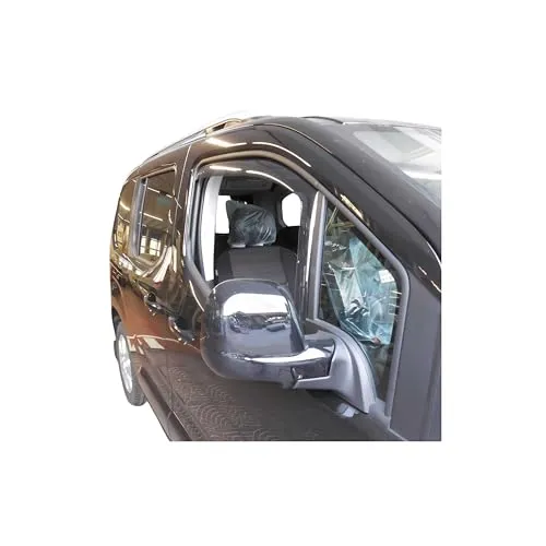 OMAC Lüftungsgitter Windabweiser für Citroen C1 2014-2024 - Lüftungsgitter, aerodynamisch und waschstraßenfest für verbesserten Fahrkomfort und reduziertes Windgeräusch. Einfache Montage ohne Bohren dank Clip-On-System.