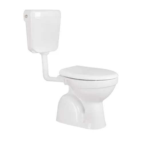 Komplettset WC Taharet/Bidet mit Softclose-Deckel - WCs: Hochwertiges Taharet-WC Komplett-Set mit ovalem Becken, Softclose-Deckel und Spülkasten für komfortable Nutzung und modernes Design.