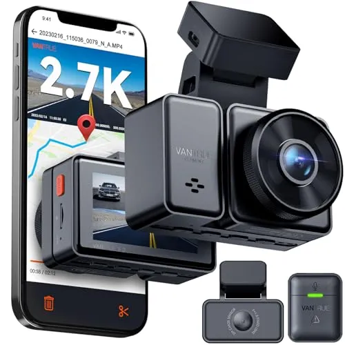 VANTRUE E2 2.7K Dashcam mit Dual-Objektiv