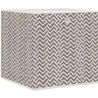 vidaXL Faltboxen 4 STK. Braun 32x32x32 cm Vlies - Unterbettkommoden: Faltbare Aufbewahrungsboxen aus strapazierfähigem Vlies, ideal für die Ordnung in jedem Raum und platzsparend durch klappbares Design.