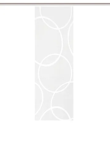 HOME WOHNIDEEN Schiebegardine 84201 PINALE TRANSPARENT, weiß, Jaquard, vers. Größen, Farbe:weiß, Größe:175 x 57 cm, Anzahl:1x