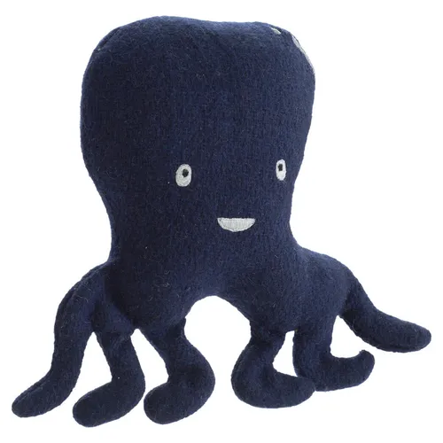 Hunter Hundespielzeug Plüsch Oktopus blau 20cm für kleine Hunde, geräuschlos