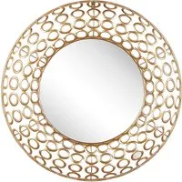 Wandspiegel BOURDON 80 cm in gold von Beliani