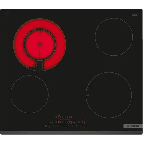 BOSCH Glaskeramik Kochfeld autark 60cm mit PowerBoost - Kochfeld der Kategorie Kochfelder, 60cm Breite mit PowerBoost für schnelles Erhitzen und Touch-Bedienung für einfache Handhabung.