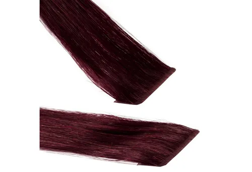 hair2heart Echthaar-Extension Invisible Tape Extensions - Premium #55/66 Hellbraun Violett 60cm