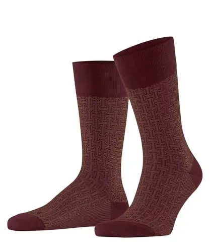 FALKE Herren Socken Sensitive London Special Edition M So Baumwolle mit Komfortbund 1 Paar, Rot Ruby 8830, 39-42