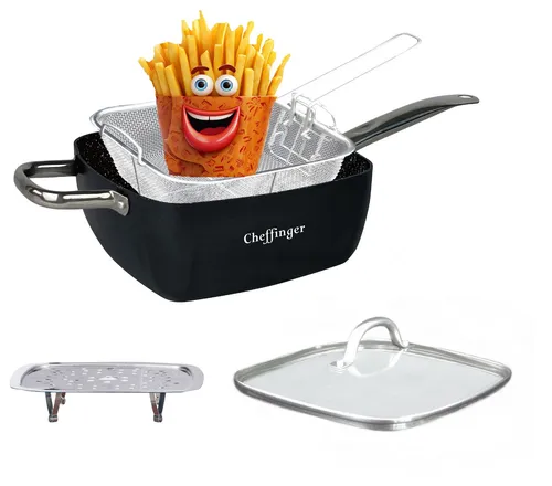 Rungassi Topf-Set Bratpfanne mit Glasdeckel