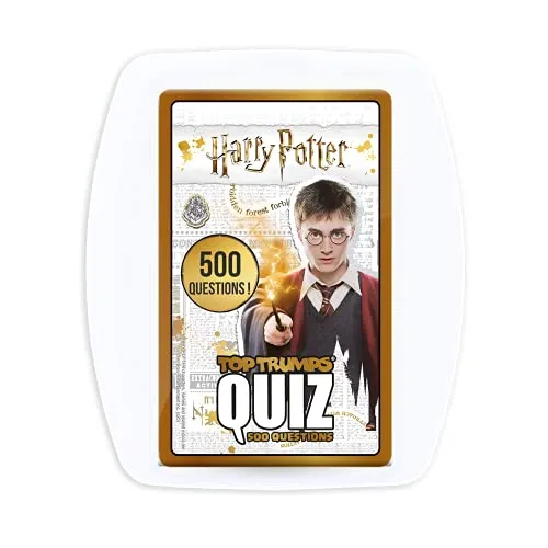 Winning Moves Harry Potter Quiz 6 Jahre + – Quiz-Spiel Harry Potter – Kartenspiel für Kinder – Reisespiel – Lernkarten – Quiz-Spiele